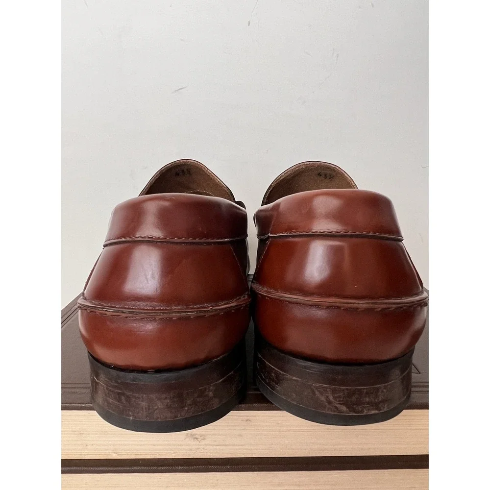 LAUDADIO ROMA Italian Loafers GRANADA Men's Size 10.5 / 43.5 Brown Leather